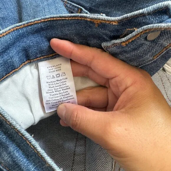 🦋 EVERLANE High Rise Skinny Ankle Jeans 26 Casual Medium Wash
