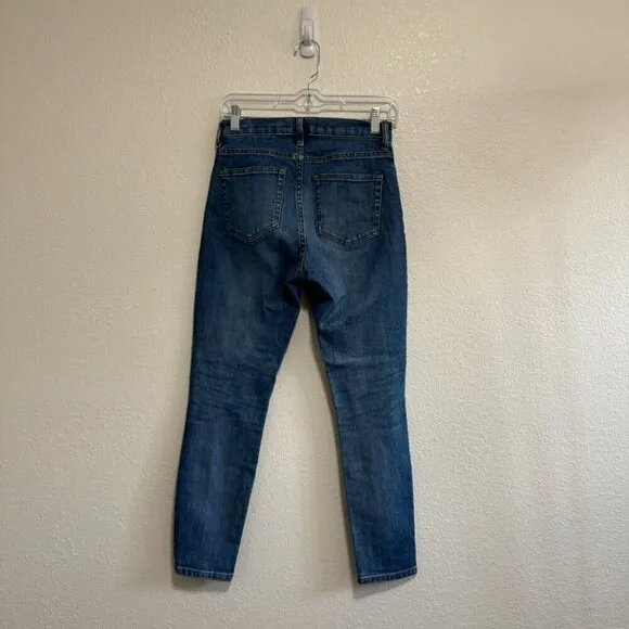🦋 EVERLANE High Rise Skinny Ankle Jeans 26 Casual Medium Wash