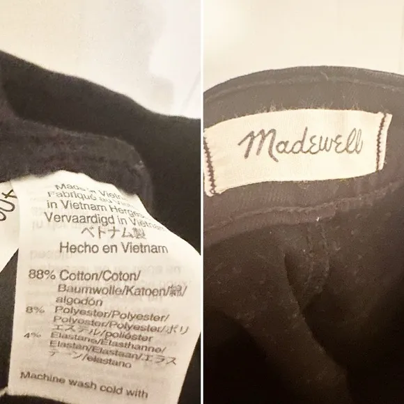 2 Pair Madewell High Rise Skinny Jeans lot bundle Carbondale Lucille Wash 25