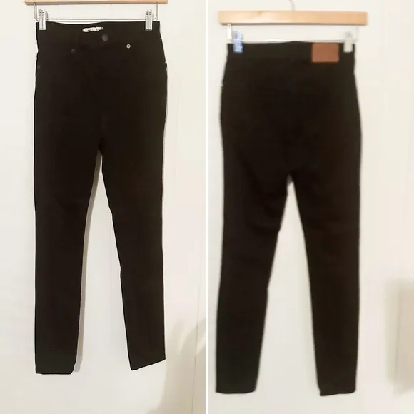 2 Pair Madewell High Rise Skinny Jeans lot bundle Carbondale Lucille Wash 25