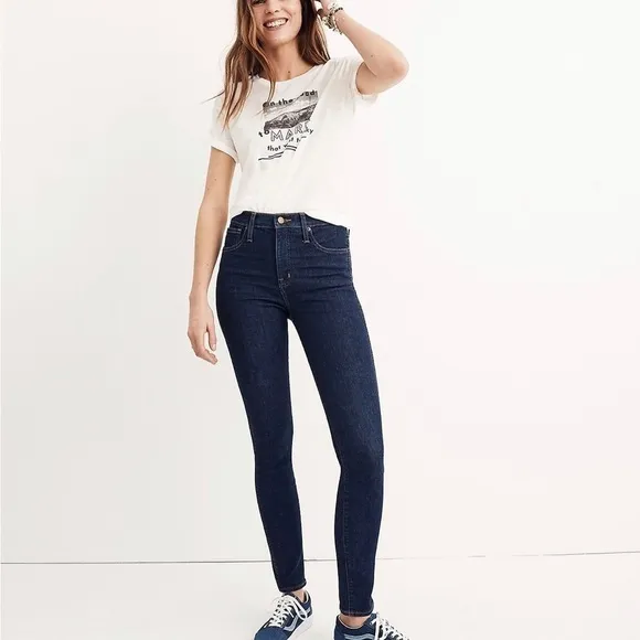 2 Pair Madewell High Rise Skinny Jeans lot bundle Carbondale Lucille Wash 25