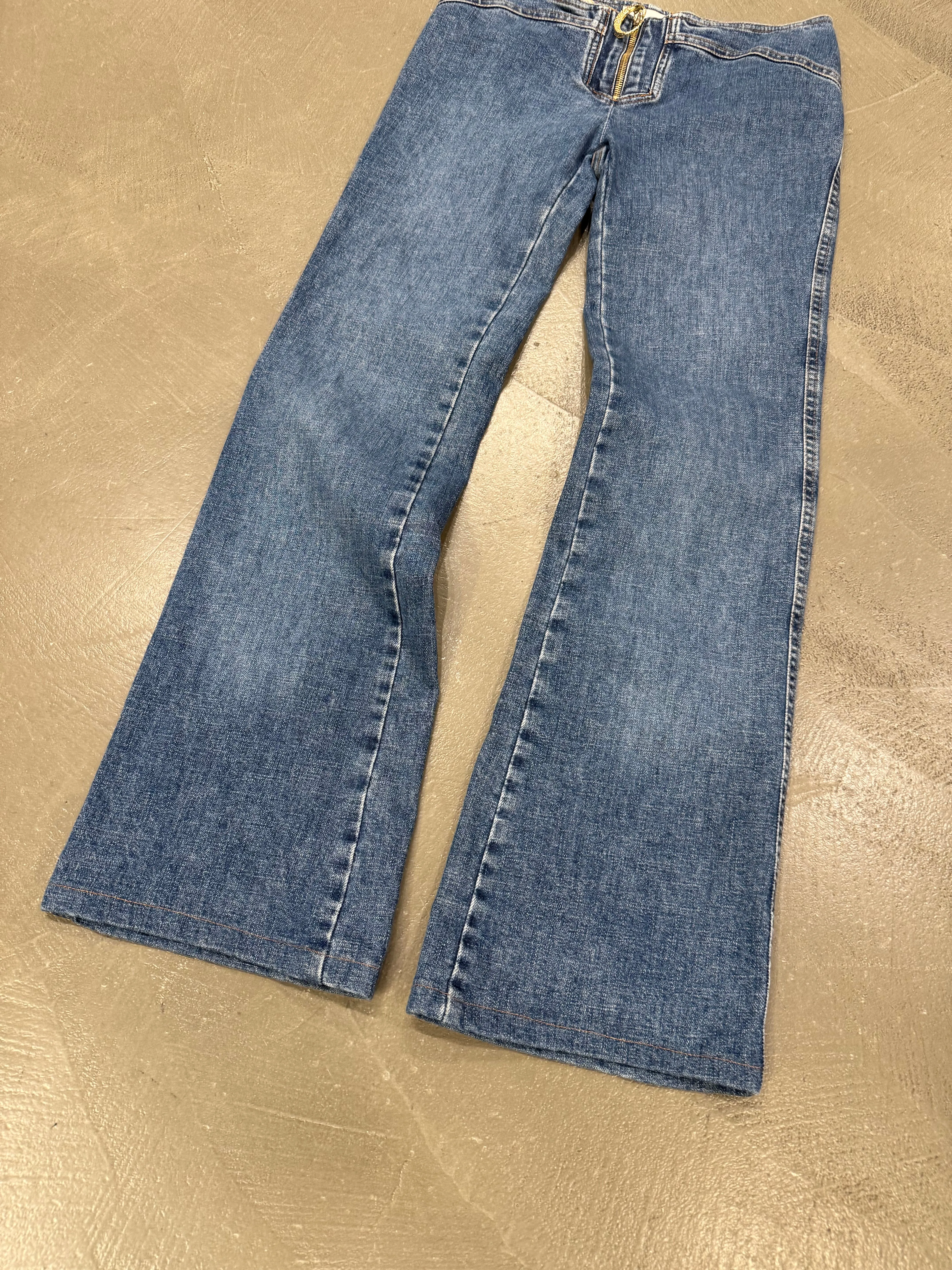 2000s Roberto Cavalli waistless low rise jeans