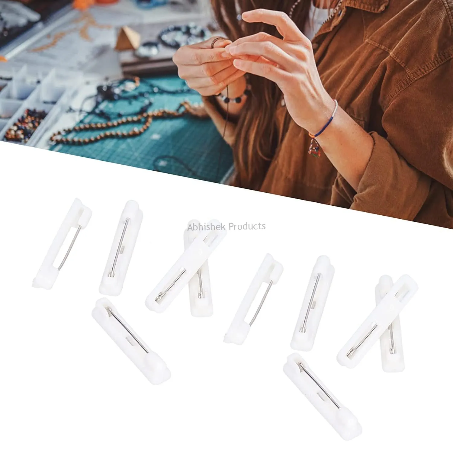 38mm Plastic Badge Pins - DIY Brooch Making Supplies