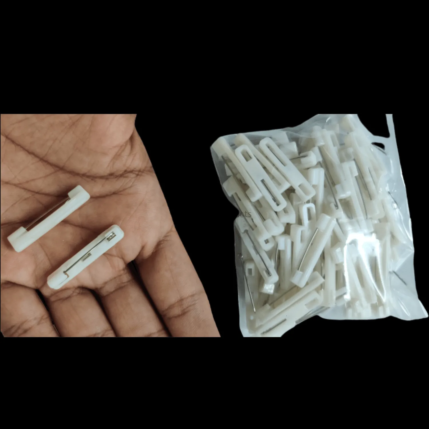 38mm Plastic Badge Pins - DIY Brooch Making Supplies