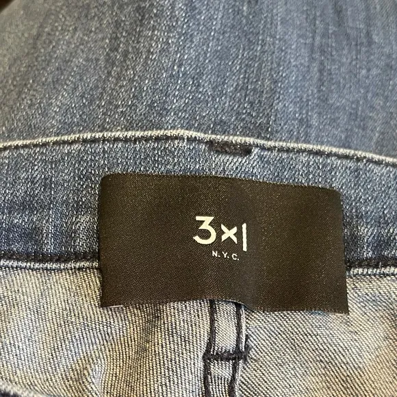3x1 NYC High Rise Adeline Split Seam Jeans Size 28