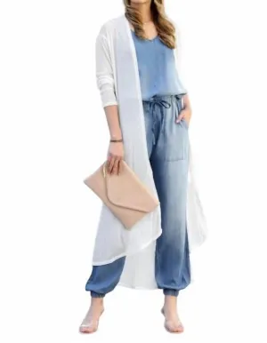 42Pops - Mesh Long Open Front Cardigan