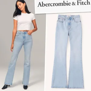 Abercrombie &amp; Fitch The Vintage Flare High Rise Jeans In Light Blue Size 36