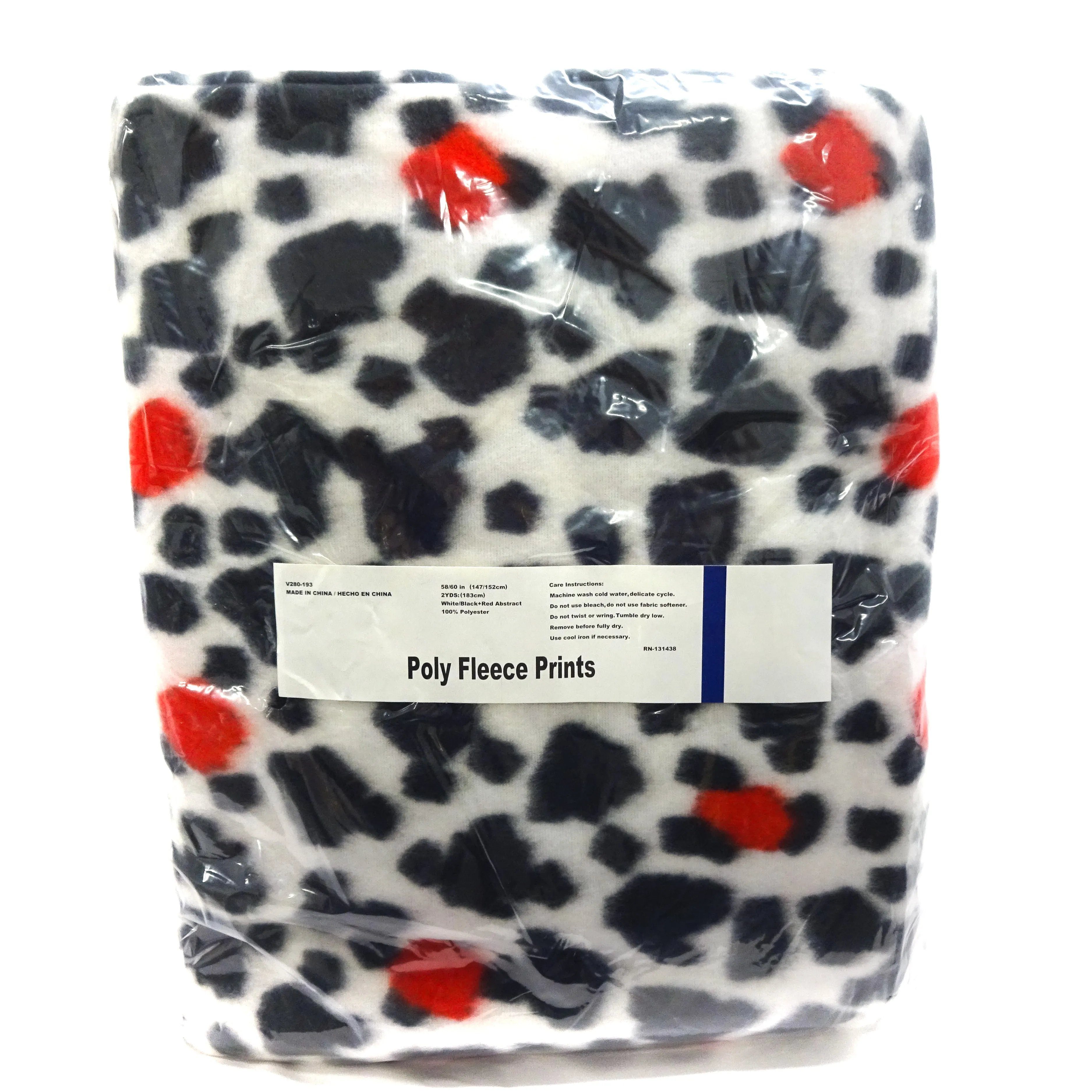 Abstract Dalmatian Anti-Pill Fleece, (2 Yards cut)
