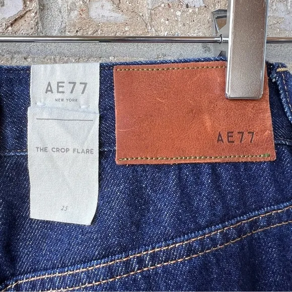 AE77 Premium High-Waisted Crop Flare Jean