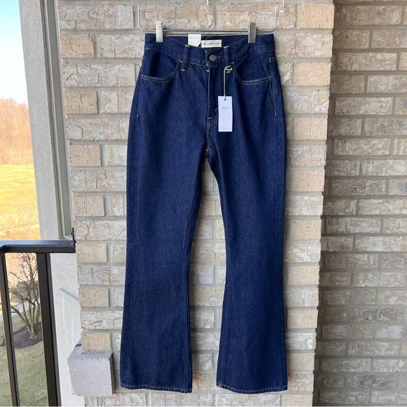 AE77 Premium High-Waisted Crop Flare Jean
