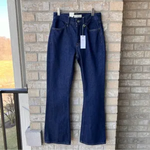 AE77 Premium High-Waisted Crop Flare Jean