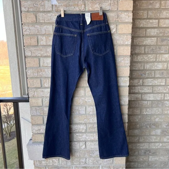 AE77 Premium High-Waisted Crop Flare Jean