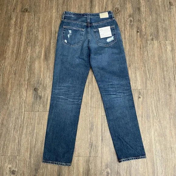 AG ADRIANO GOLDSCHMIED Phoebe Vintage High Waisted Tapered Leg Jeans Size 25R
