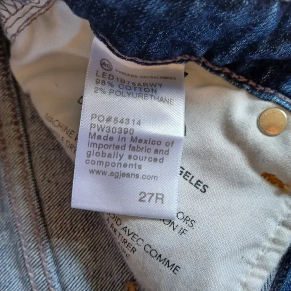 AG Alexxis Vintage High Waist Straight Mom Jeans