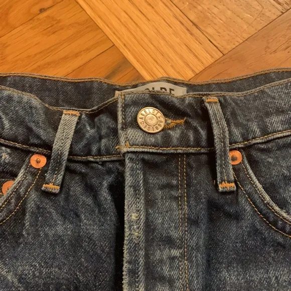 AGOLDE | Jaden High Rise Distressed Cut Off Shorts Size 24