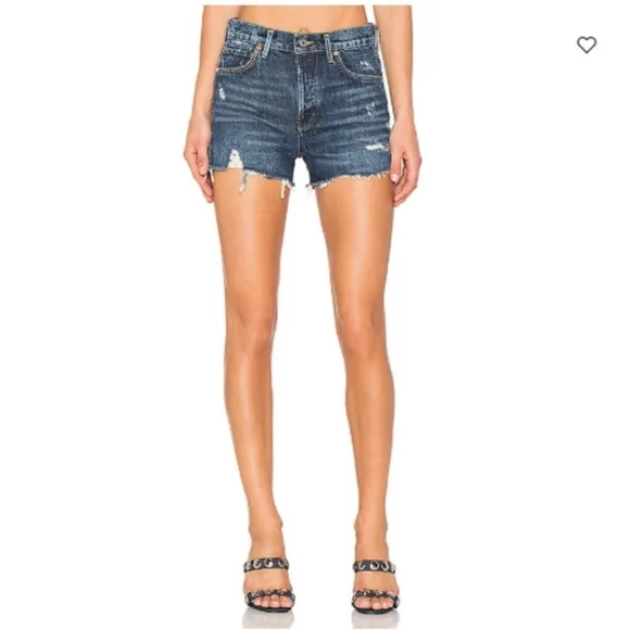 AGOLDE | Jaden High Rise Distressed Cut Off Shorts Size 24