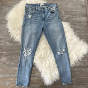 AGOLDE- SOPHIE HIGH RISE SKINNY CROP