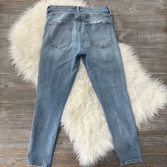 AGOLDE- SOPHIE HIGH RISE SKINNY CROP