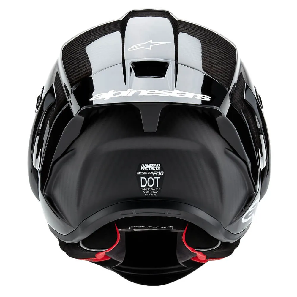 Alpinestars Supertech R10 Solid Helmet Black Carbon
