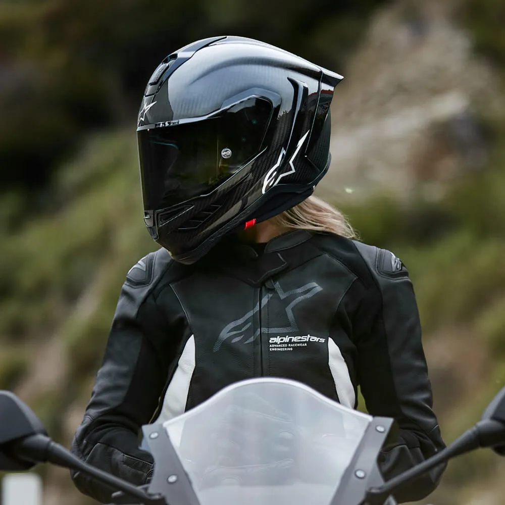 Alpinestars Supertech R10 Solid Helmet Black Carbon