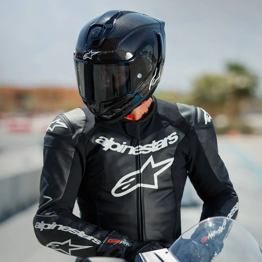Alpinestars Supertech R10 Solid Helmet Black Carbon