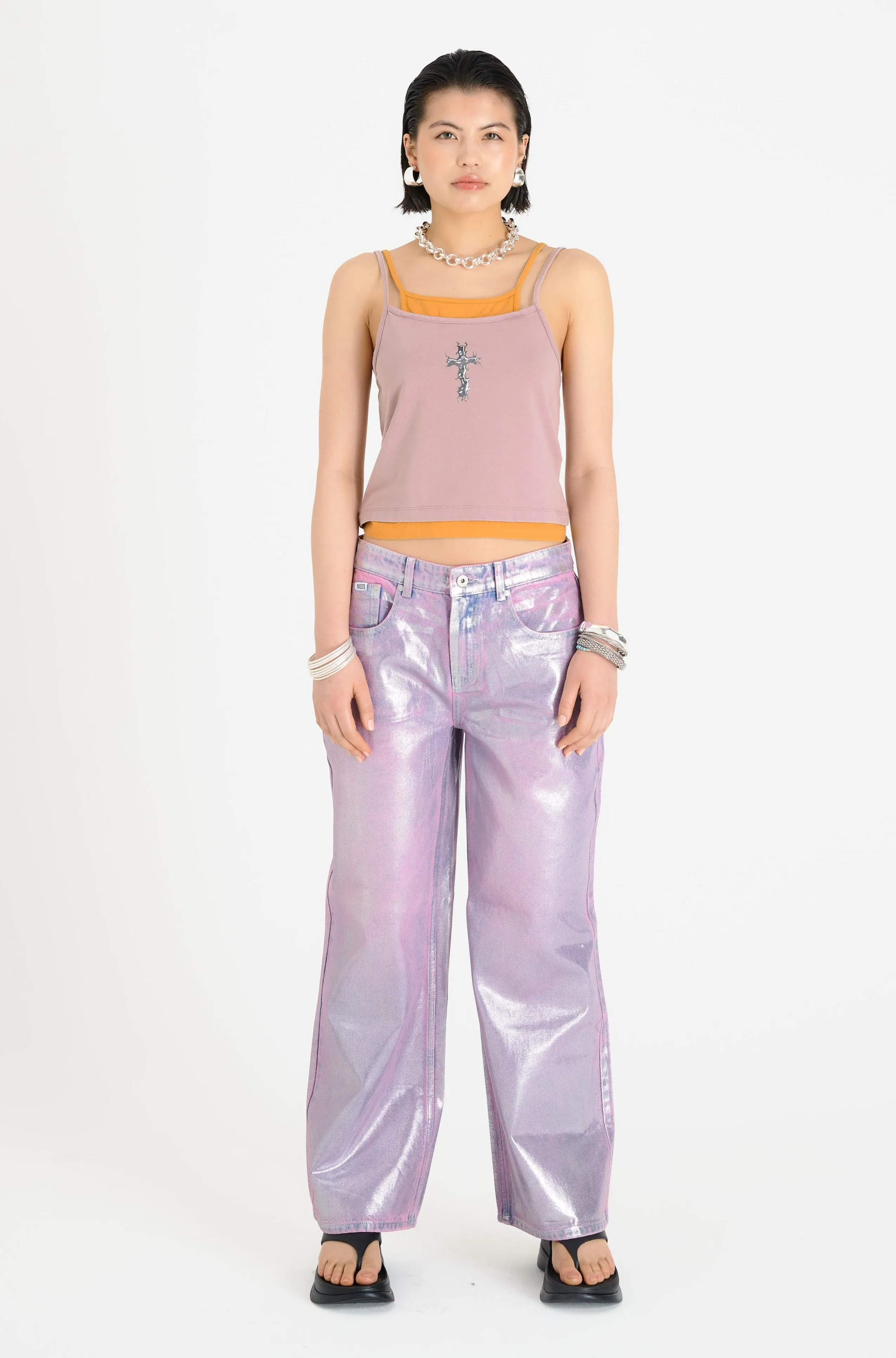 Amethyst Foiled Release Jean