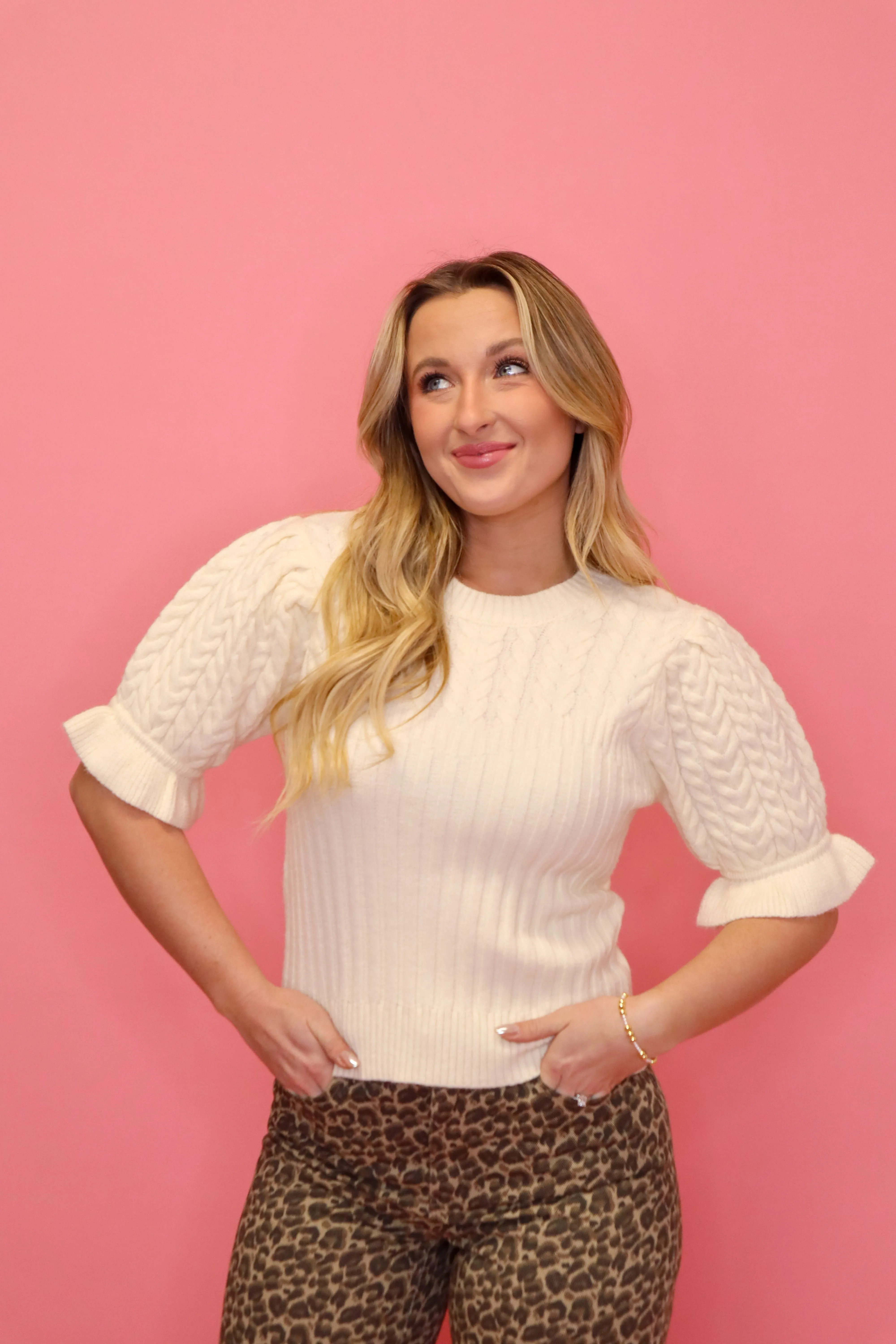 Annabelle Puff Sleeve Sweater