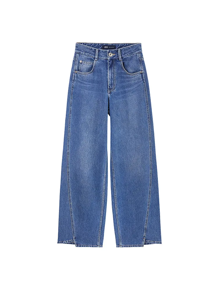 Asymmetrical Street Style Jeans