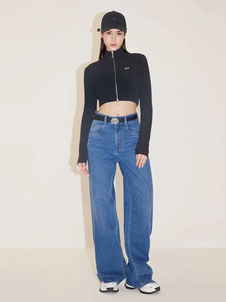 Asymmetrical Street Style Jeans