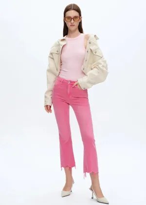 Bayeas Alice High Rise Crop Flare Jeans - Raz