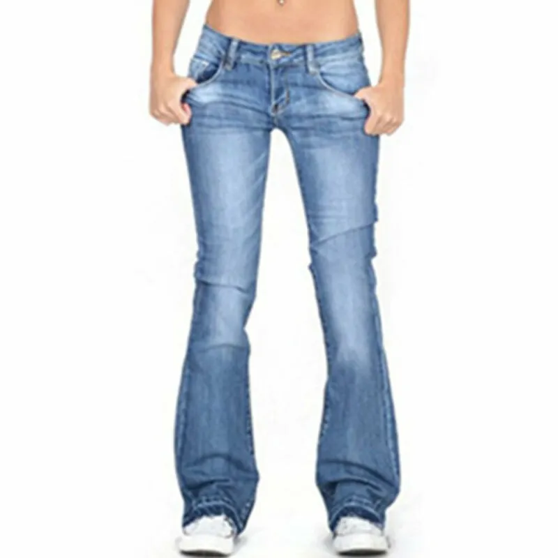 BerryBetty - Skinny Flared Jeans Women's Fashion Denim  Pants Bootcut Bell Bottoms Stretch Trousers Women Jeans Woman Jeans Low Rise Jeans
