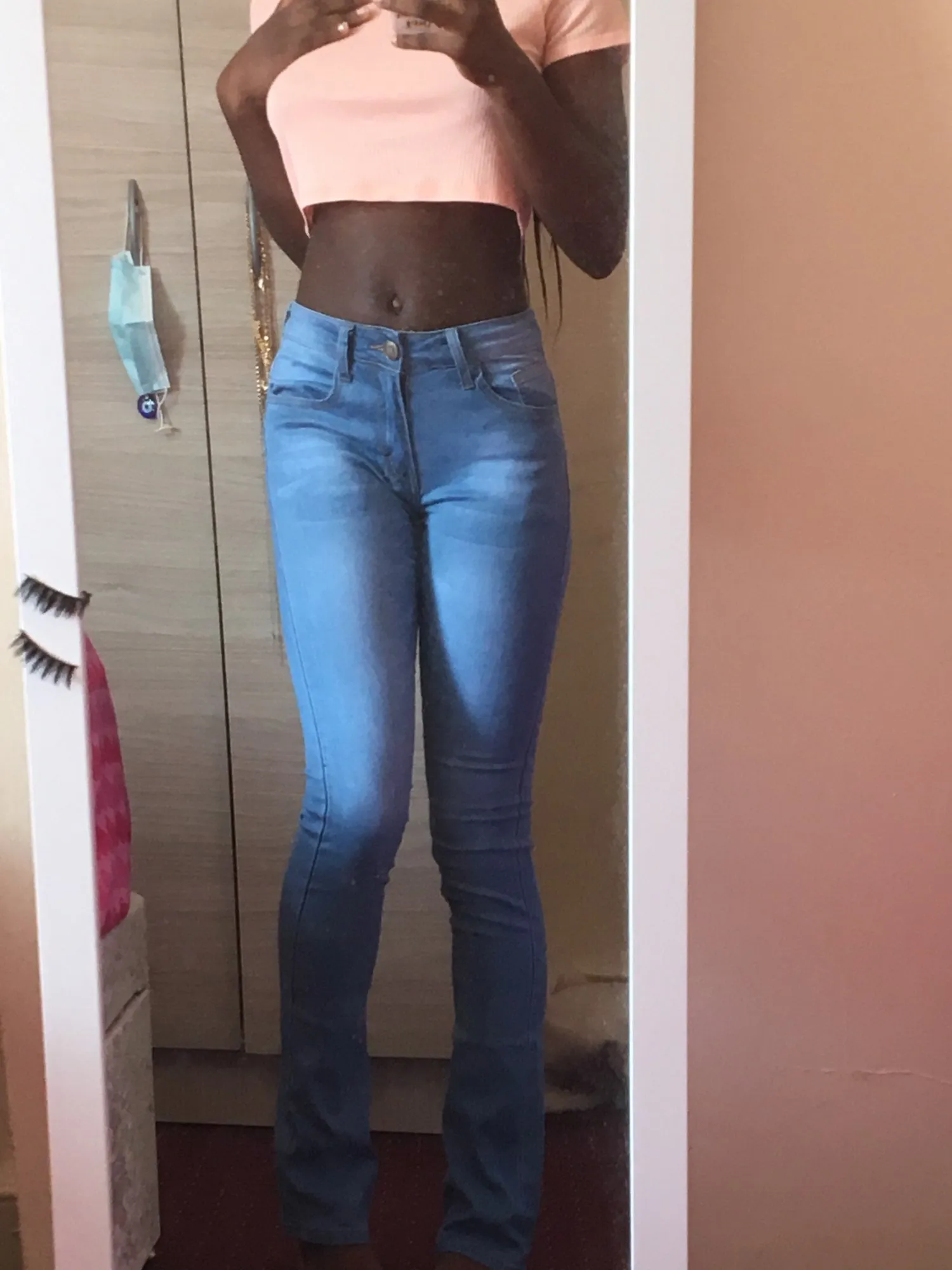 BerryBetty - Skinny Flared Jeans Women's Fashion Denim  Pants Bootcut Bell Bottoms Stretch Trousers Women Jeans Woman Jeans Low Rise Jeans