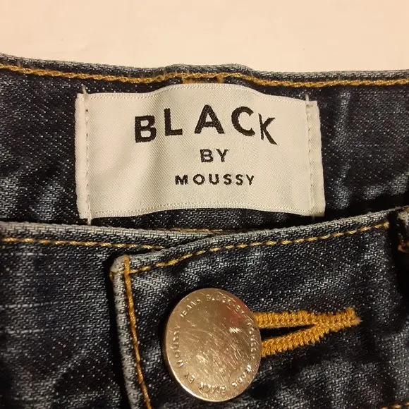 Black by Moussy Women's High Waisted Mom Jeans Size 23 Made in Japan