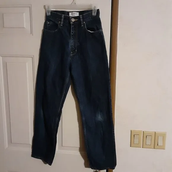 Black by Moussy Women's High Waisted Mom Jeans Size 23 Made in Japan