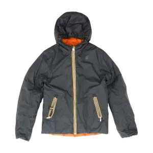 Black Solid Puffer Jacket
