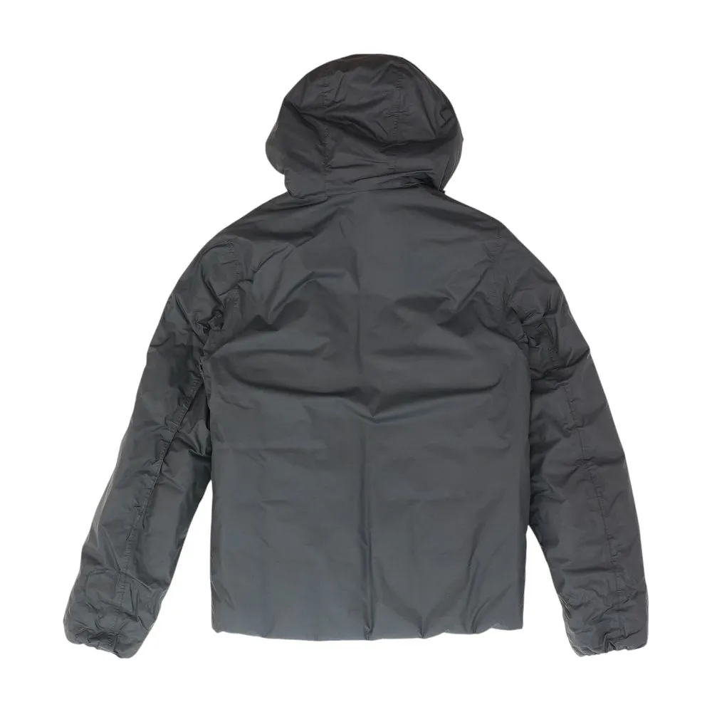 Black Solid Puffer Jacket