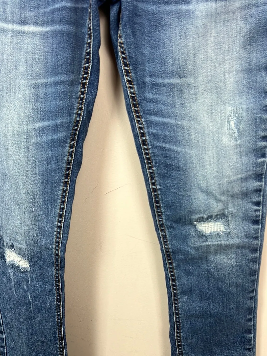 Boden distressed blue jeans 14y long