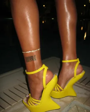 Butterfly Wedge Heels