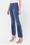 CELLO MID RISE PETITE FLARE JEANS