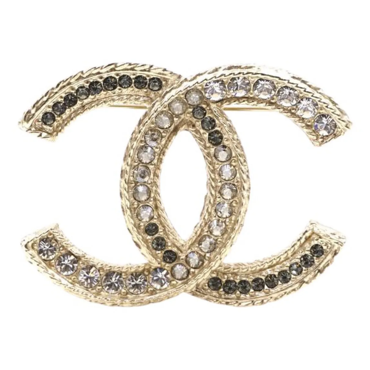 Chanel cc multicolour crystal pins & brooches