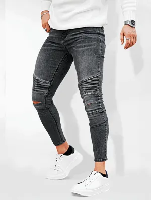 Charles – Riptide Gray Denim Jeans for Men