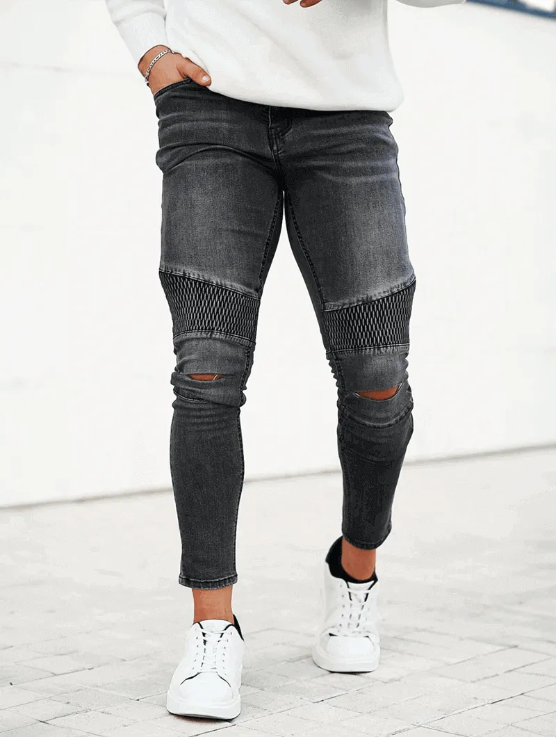 Charles – Riptide Gray Denim Jeans for Men