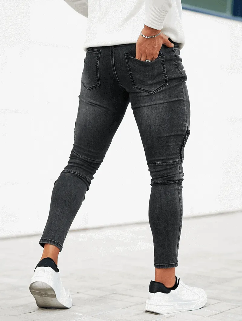 Charles – Riptide Gray Denim Jeans for Men