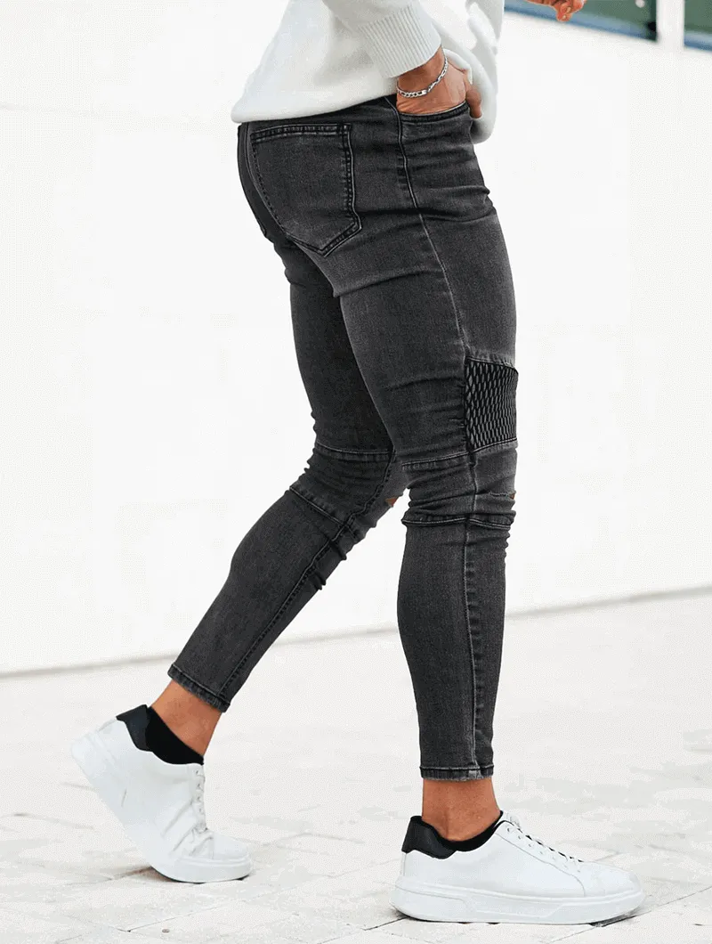 Charles – Riptide Gray Denim Jeans for Men