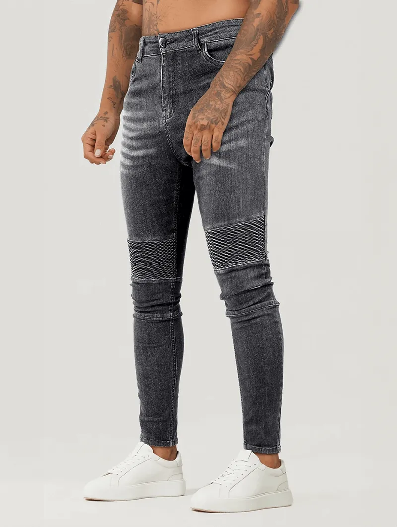 Charles – Riptide Gray Denim Jeans for Men