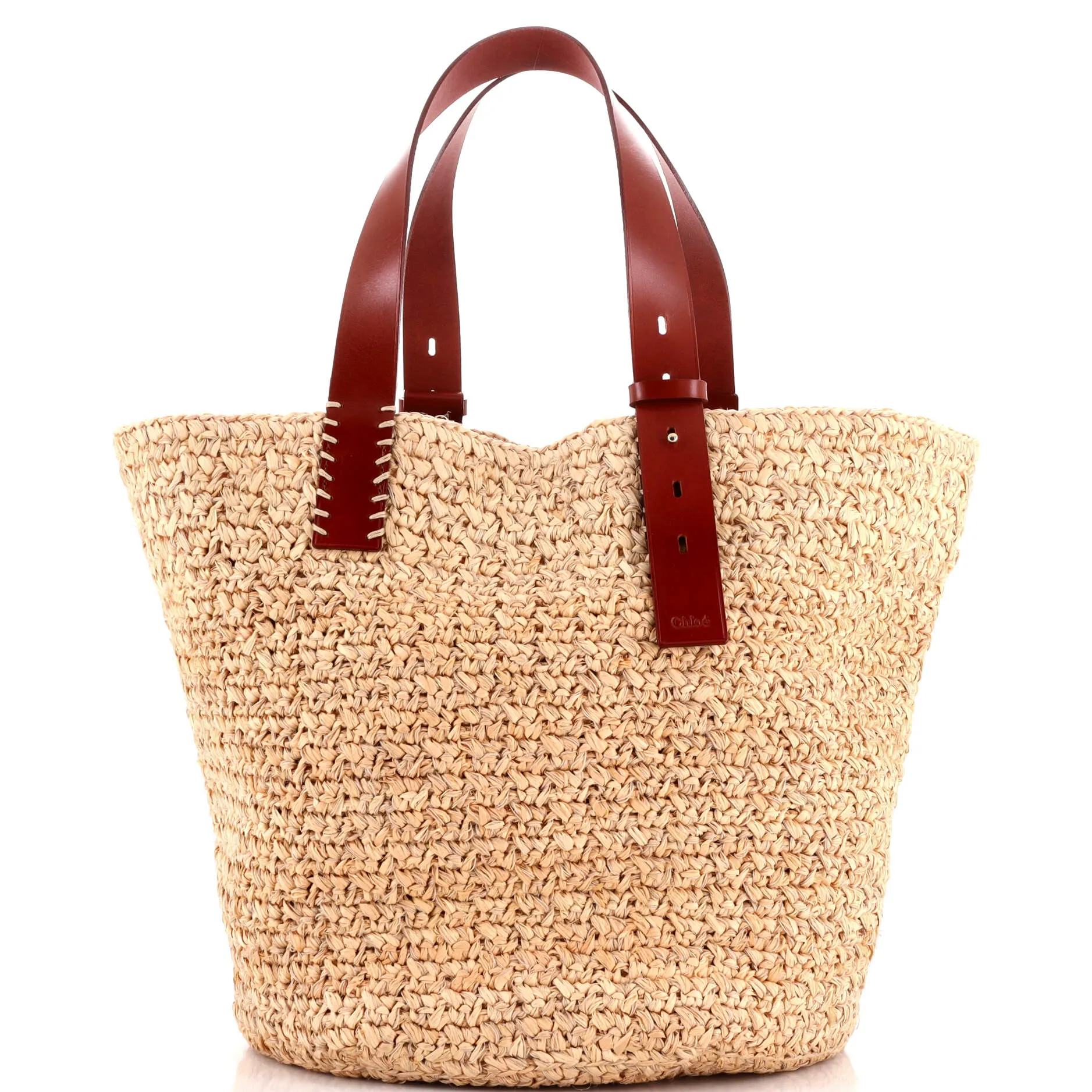 CHLOE Manuel Tote Raffia