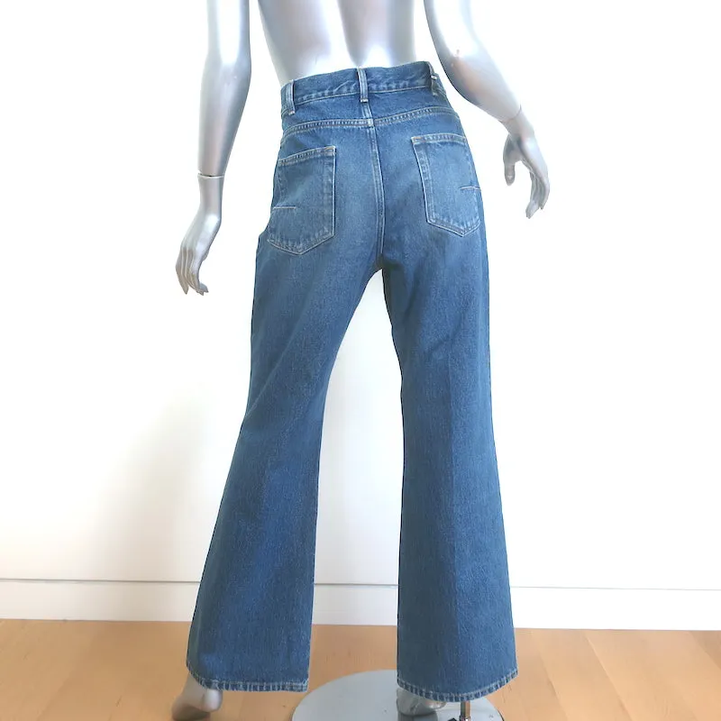 Christian Dior Flared Jeans Medium Blue Denim Size US 10 NEW