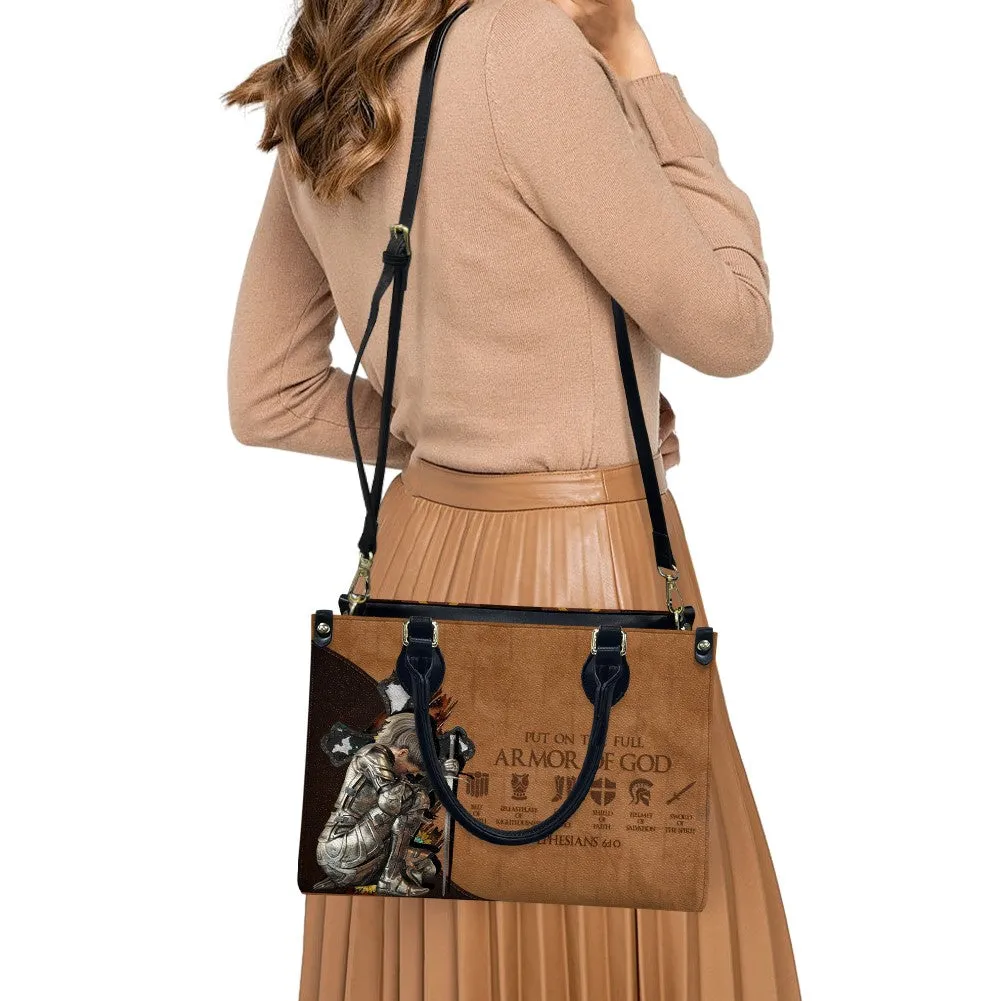 CHRISTIANARTBAG Personalized Leather Handbag - Armor Of GOD - CABLTHB01170524.