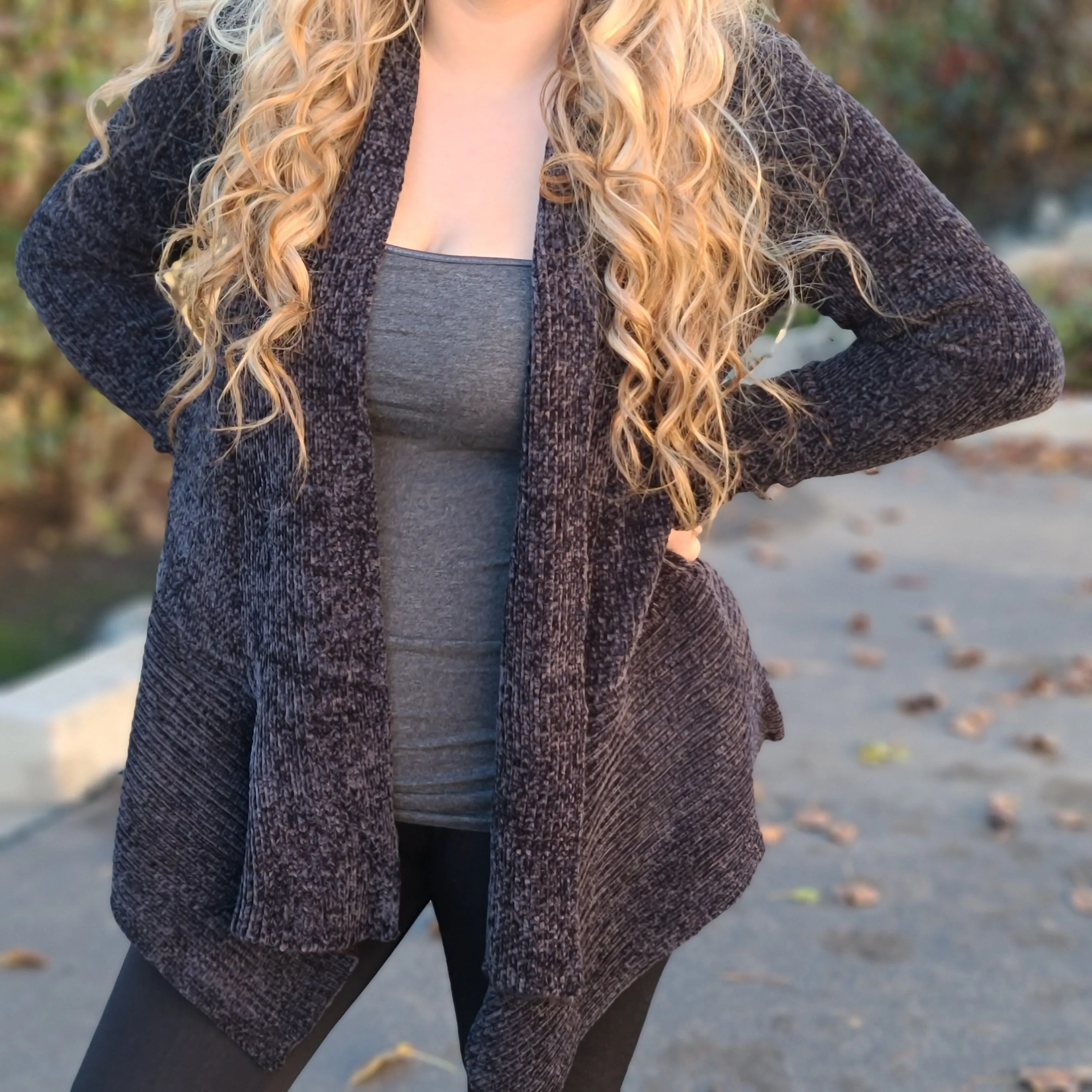 Cindy cardigan charcoal