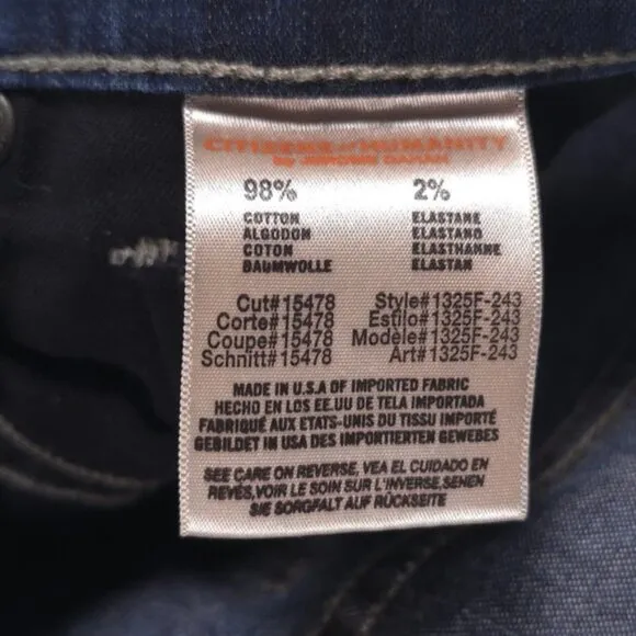 Citizens of Humanity JEROME DAHAN 1325F-243 USA MADE Dita Petite Bootcut Leg 29